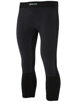 Legginsy termoaktywne SIXS PNX WB Merinos WindShell unisex czarne