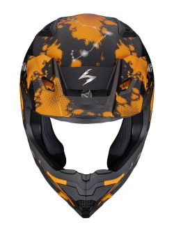 Kask enduro Scorpion SMX-10 Vibe czarno-pomarańczowy matowy