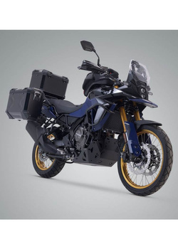 Zestaw: kufry boczne 45/37 + kufer centralny TRAX ADV + stelaże SW-MOTECH do motocykla Suzuki V-Strom 800DE, V-Strom 800 (23-)