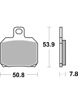 Klocki hamulcowe Brembo XS Aprilia/ Piaggio/ Suzuki/ Yamaha (wybrane modele) [kpl. na 1 tarczę]