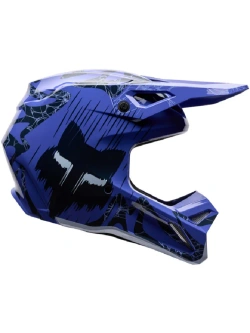 Kask enduro dziecięcy Fox V1 Diffuse czarno-fioletowy