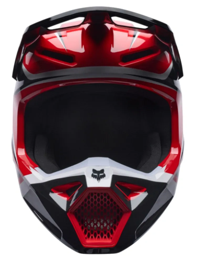 Kask enduro Fox V1 Frame czarno-biało-czerwony