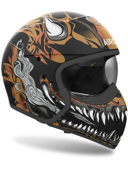 Kask modułowy Airoh J110 Oni czano-biało-brązowy
