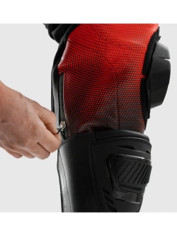 Spodnie motocyklowe skórzane Rebelhorn Inferno czarno-niebiesko-czerwone