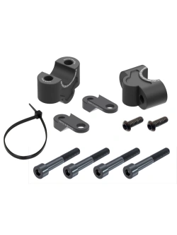 Podwyższenie kierownicy Hepco&Becker Kawasaki Z 900/SE (17-24) [25 mm w górę] z uchwytem na maskę przednią, czarne