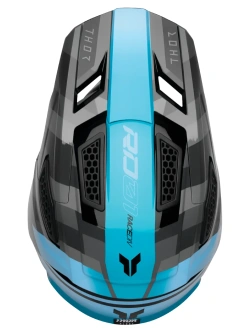 Kask enduro Thor Fleet czarno-niebieski