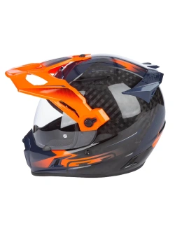 Kask adventure Klim Krios Pro Echo czarno-pomarańczowy