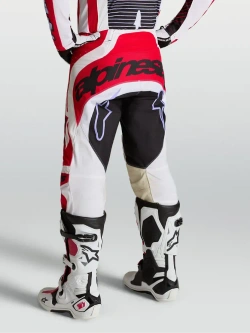Spodnie cross Alpinestars MX Techstar Maven czarno-biało-czerwone