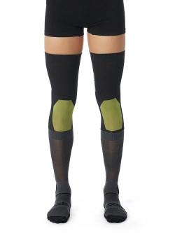 Skarpety SIXS Knee Brace czarno-zielone