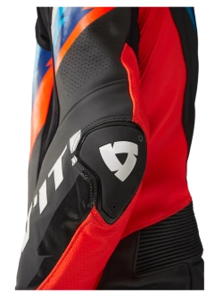 Kombinezon motocyklowy jednoczęściowy REV’IT! Quantum 3 fluo czerwono-czarny