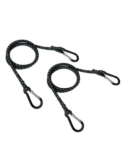 Para elastycznych linek z aluminiowymi karabińczykami Lampa (100 cm)