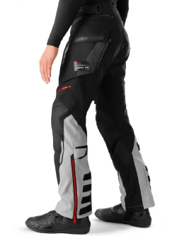 Spodnie motocyklowe tekstylne Shima Hero 3.0 szaro-czerwone