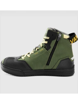 Buty motocyklowe Rebelhorn Vandal II zielono-czarno-pomarańczowe