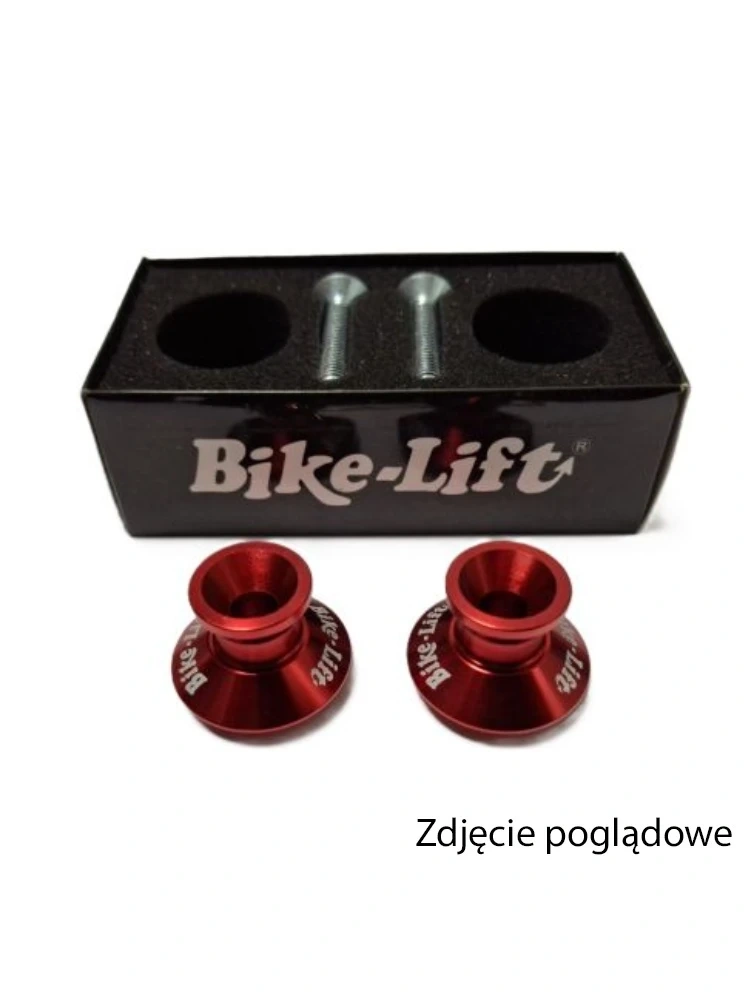Rolki wahacza do stojaków motocyklowych Bike Lift M6 czerwone