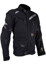 Kurtka motocyklowa tekstylna Leatt DriTour 7.5 Stealth czarno-szara