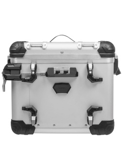 Kufer boczny z anodowanego aluminium srebrny Touratech ZEGA Evo "And-S" (38L) lewy