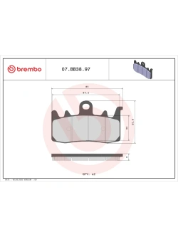 Klocki hamulcowe Brembo Genuine BMW (wybrane modele) [kpl. na 1 tarczę]