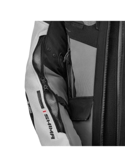 Kurtka motocyklowa tekstylna Shima Tracker jasnoszara