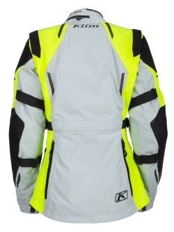 Kurtka motocyklowa tekstylna damska Klim Altitude szaro-fluo żółta