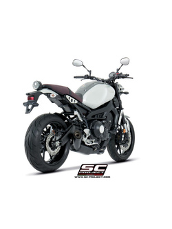 Pełny układ wydechowy 3-1, SC-Project S1 Titanium + Carbon [Czarny mat] - Yamaha XSR 900 [16-20]