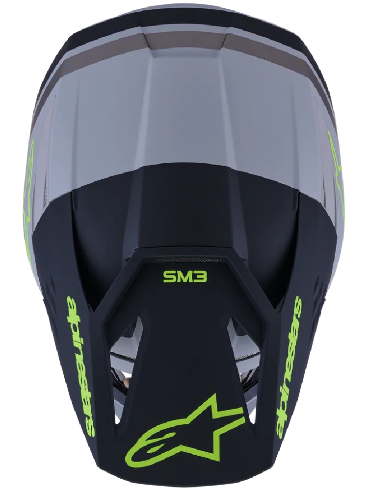 Kask enduro Alpinestars SM3 Radium szaro-czarny-fluo