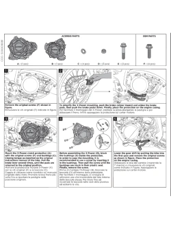 Osłony silnika Acerbis X-Power KTM 250/ 300 EXC TPI/ Husqvarna TE 250/ 300 granatowe