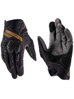 Rękawice motocyklowe Leatt Hydradri 6.5 Short Stealth czarno-szaro-brązowe