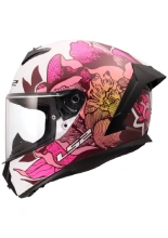 Kask integralny LS2 FF820 Rapid III Poppies II biało-różowy