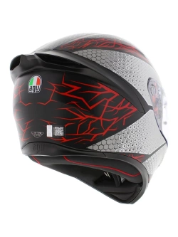 Kask integralny AGV K1 S Speedarmor czarno-szaro-czerwony matowy