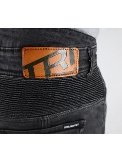 Jeansy motocyklowe Trilobite Acid Scrambler 2.0 jednowarstwowe, czarne [slim-straight fit]