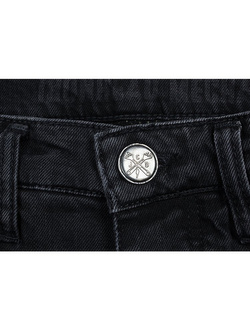 Spodnie motocyklowe jeansowe John Doe Ironhead - XTM czarne