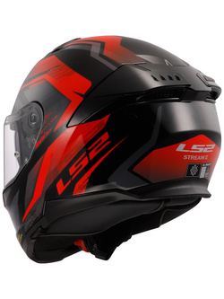 Kask integralny LS2 FF808 Stream II Fury czarno-czerwony