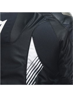 Kurtka motocyklowa tekstylna Dainese Super Rider 2 Absoluteshell czarno-biała