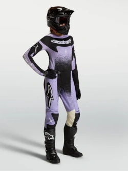 Spodnie cross damskie Alpinestars MX Stella Techstar Swan czarno-fioletowe