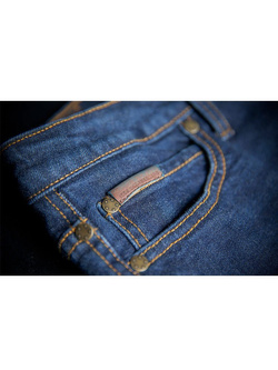 Jeansy motocyklowe damskie Icon MH1000 niebieskie