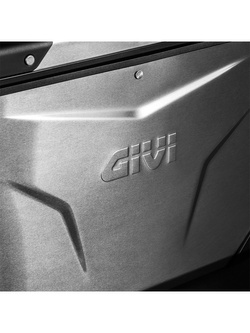 Zestaw kufrów bocznych GIVI Trekker Outback EVO Smart 40/44 aluminiowych, srebrnych [z 2 wkładkami SLR; poj.: prawy 40 l, lewy: 44 l]