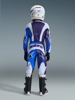 Spodnie cross dziecięce Alpinestars MX Fluid Portl niebiesko-biało-czarne