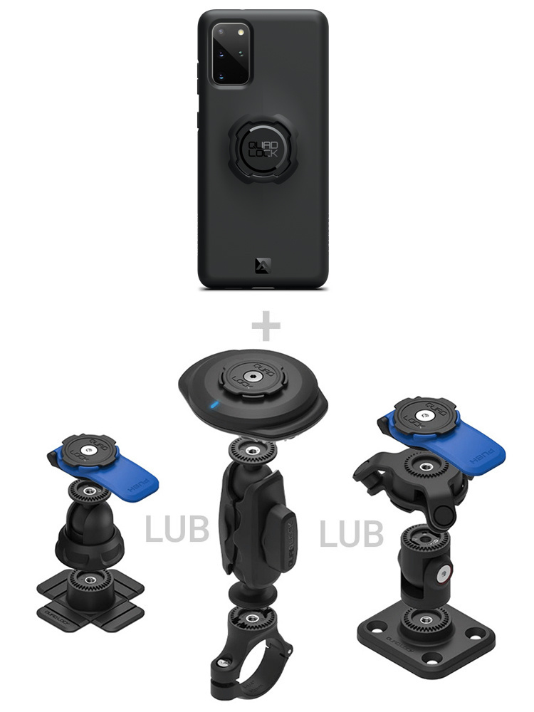 Zestaw 360 Quad Lock: etui na telefon Samsung Galaxy S20+ + wybrane komponenty