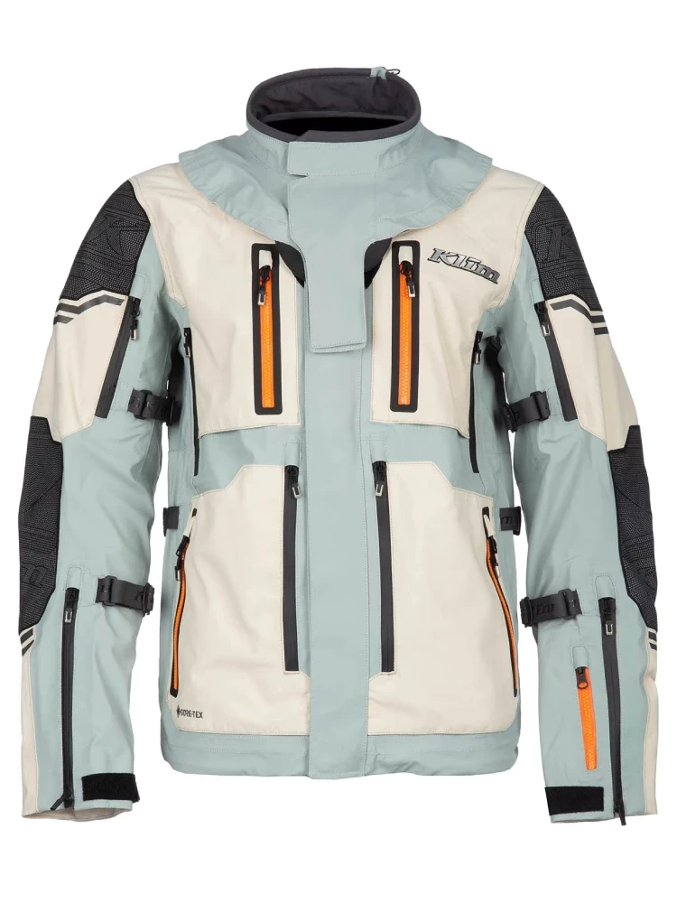 Kurtka motocyklowa tekstylna Klim Adventure Rally szaro-brązowa