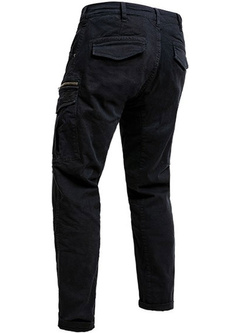 Jeansy motocyklowe John Doe Cargo Stroker czarne