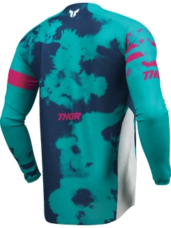 Bluza enduro Thor Launchmode Bleach biało-niebieska