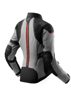 Kurtka motocyklowa tekstylna damska Rebelhorn Scandal 3 czarno-szaro-czerwona