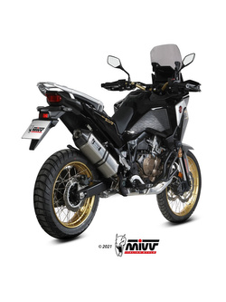 Tłumik motocyklowy Slip-On Line (Speed Edge) MIVV do Honda CRF1100L Africa Twin (20-) srebrny