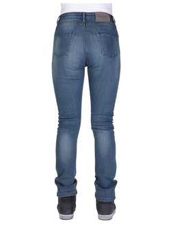 Jeansy motocyklowe damskie Modeka Tabera jasno niebieskie sprane