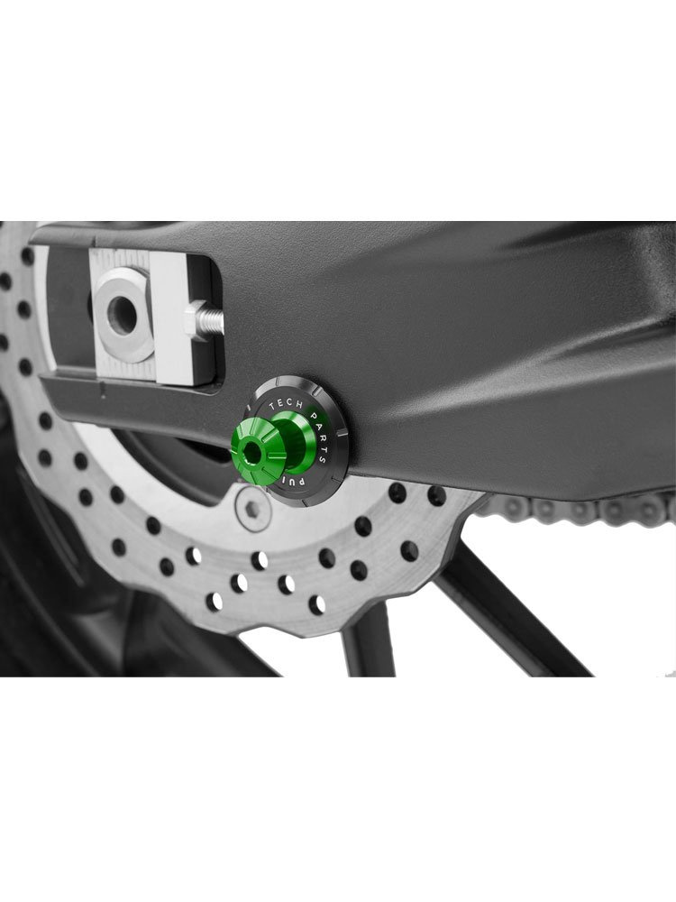 Rolki wahacza PUIG do motocykli Kawasaki / KTM RC (M10x125 - zielone PRO)