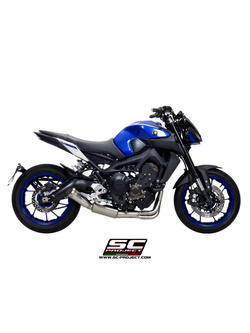 Pełny układ wydechowy 3-1, SC-Project 70's Conical Stainless Steel - Yamaha MT-09 [17-20]