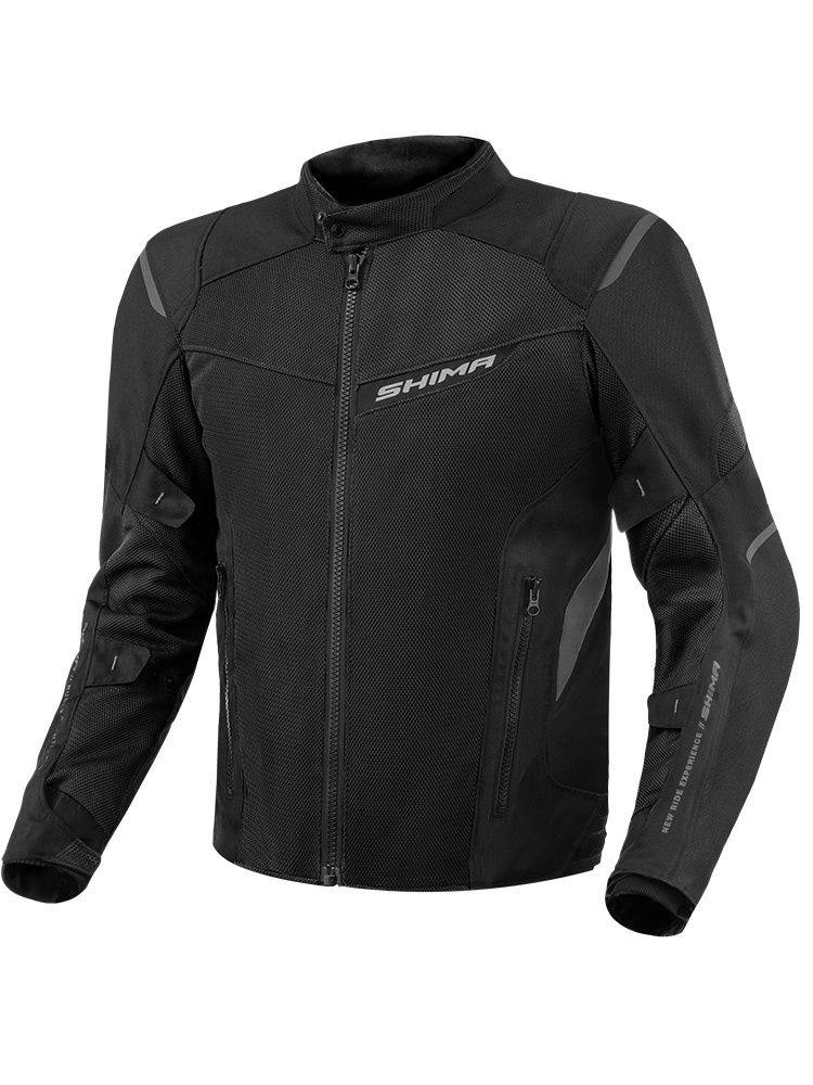 Kurtka motocyklowa tekstylna Shima Rush 2.0 Vent czarna