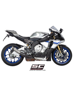 Tłumik S1 dla oryginalnego katalizatora Slip-on SC-Project do Yamaha YZF R1 / R1M [15-17]