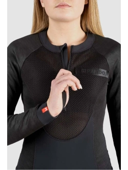 Body damskie z ochraniaczami Pando Moto Bia czarne