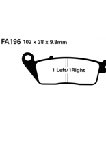 Klocki hamulcowe EBC FA196HH 102 x 38 x 9.8mm NA TYŁ
